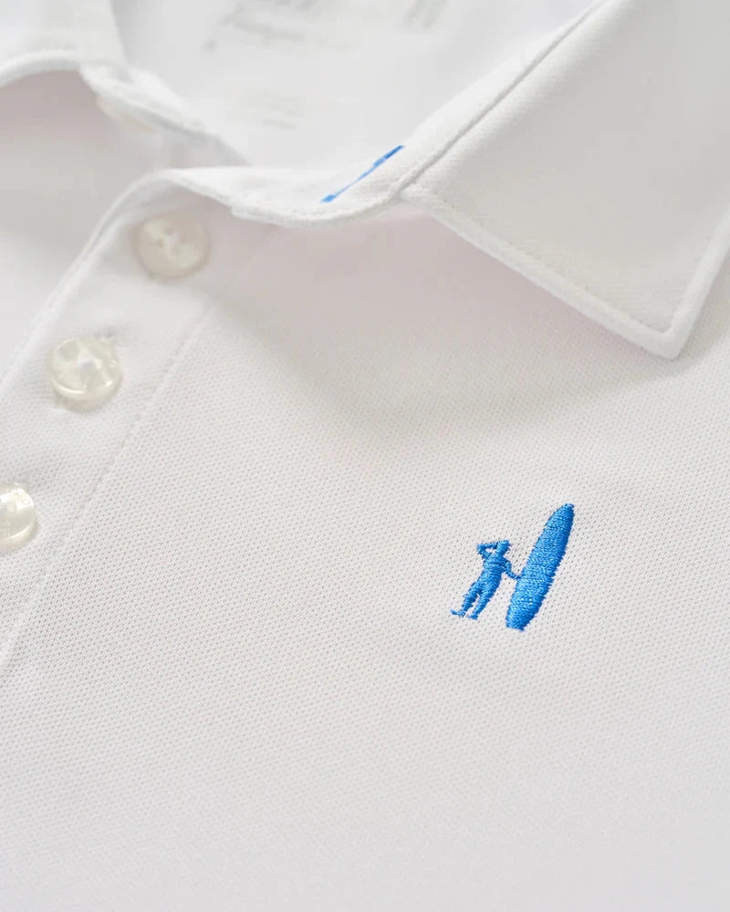 Performance Mesh Jr. Stevie Polo - White Boy Shirt Johnnie-O 