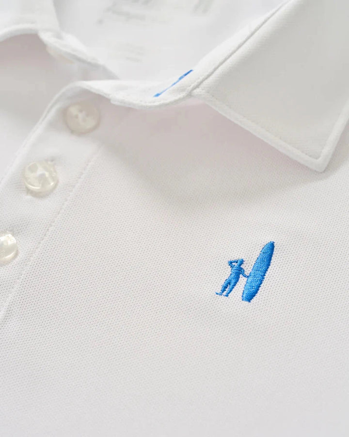 Performance Mesh Jr. Stevie Polo - White Boy Shirt Johnnie-O 