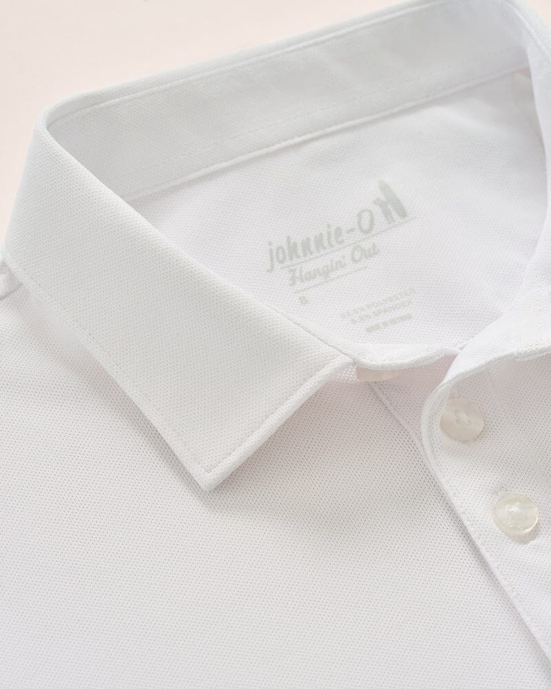 Performance Mesh Jr. Stevie Polo - White Boy Shirt Johnnie-O 