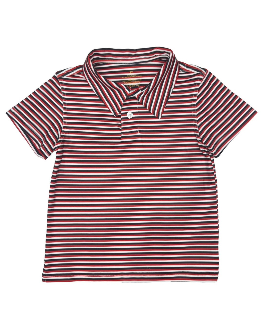 Performance Youth Polo - Red, Black and White Boy Shirt Meripex 