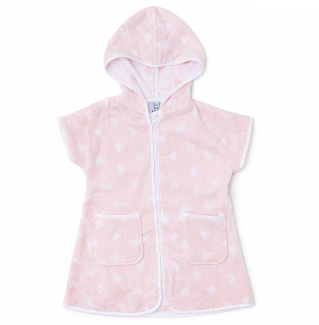 Personalized Kids’ Cover Up - Pink Hearts Girl Cover Up Weezie 