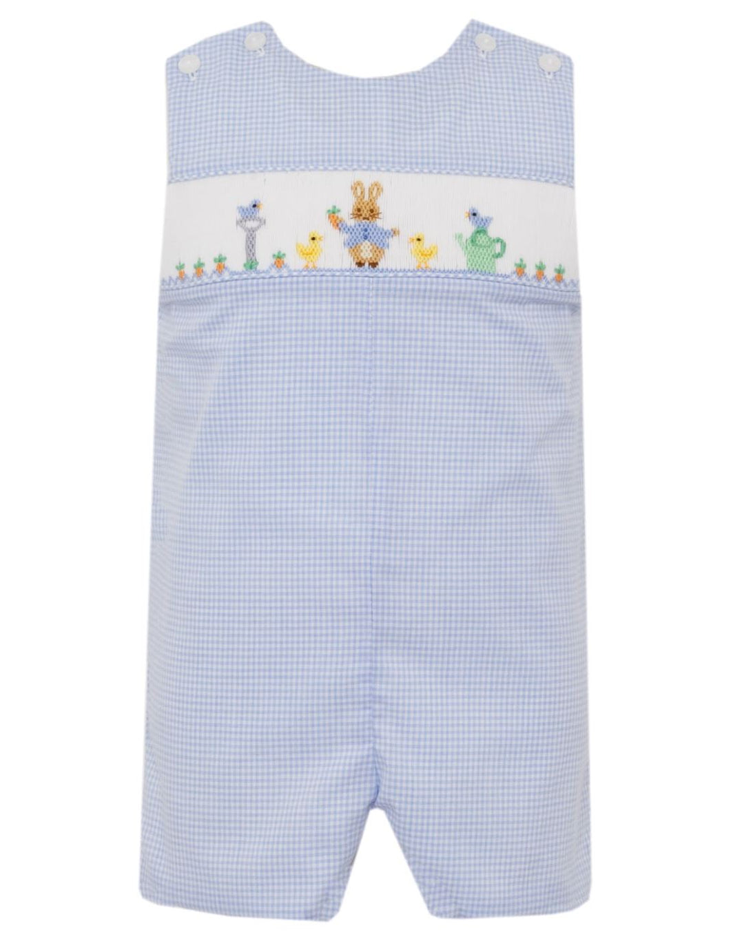 Peter Rabbit Light Blue Smocked Jon Jon Boy Jon Jon Petit Bebe 