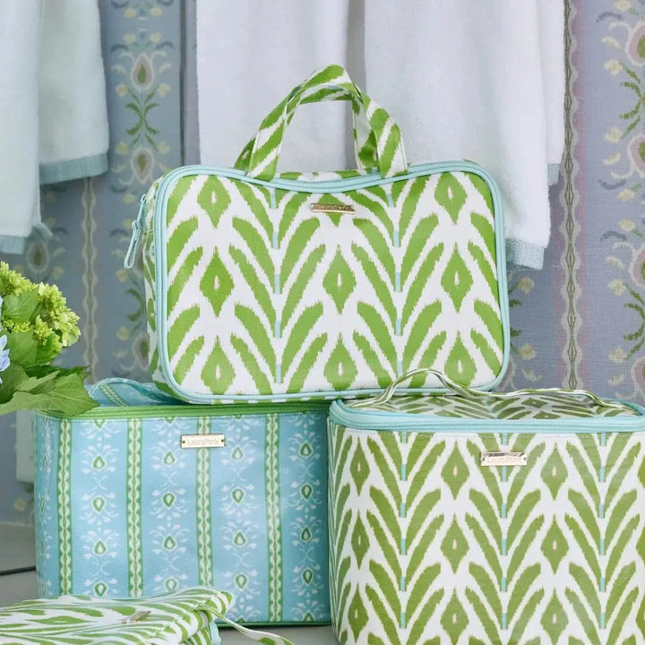 Petite Frond Green Travel Case Cosmetic/Accessories Bags Laura Park Design 