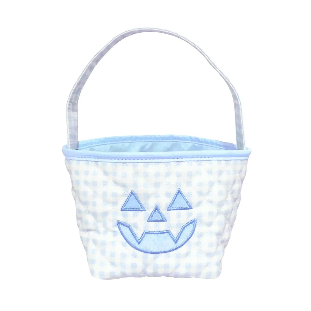 Petite Pumpkin Tote- Blue Halloween Bag Bits & Bows 