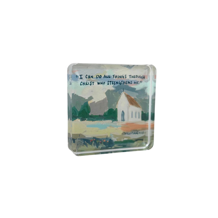Philippians 4:13 Acrylic Scripture Block Home Decor Lauren Dunn 