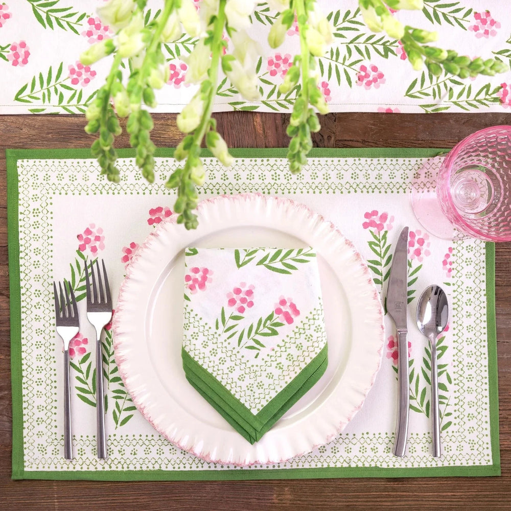 Phlox Pink Placemat - Set of 4 Placemats Pomegranate 
