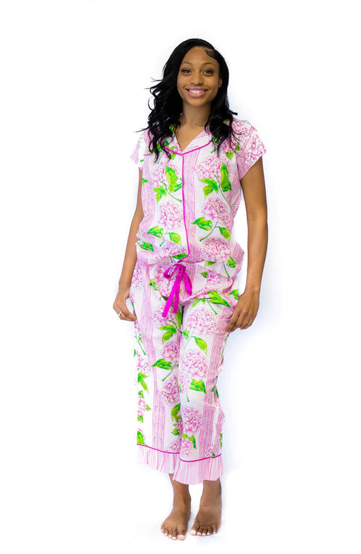 Pia Luxe Sateen Capri Pajama Set Womens Pajamas Jayes Studio 