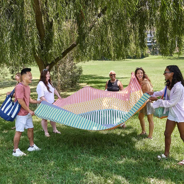 Picnic Blanket - Stripe Up Your Life Picnic Blanket Dock and Bay 