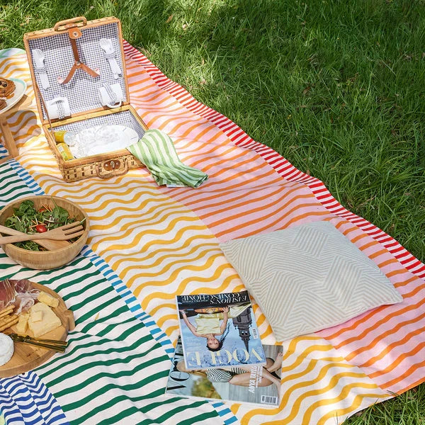 Picnic Blanket - Stripe Up Your Life Picnic Blanket Dock and Bay 