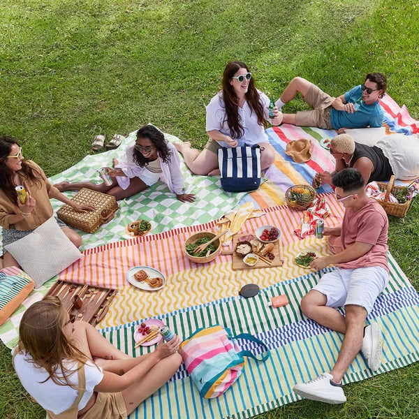 Picnic Blanket - Stripe Up Your Life Picnic Blanket Dock and Bay 