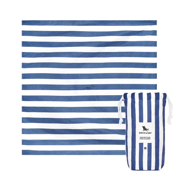 Picnic Blanket - Whitsunday Blue Picnic Blanket Dock and Bay 