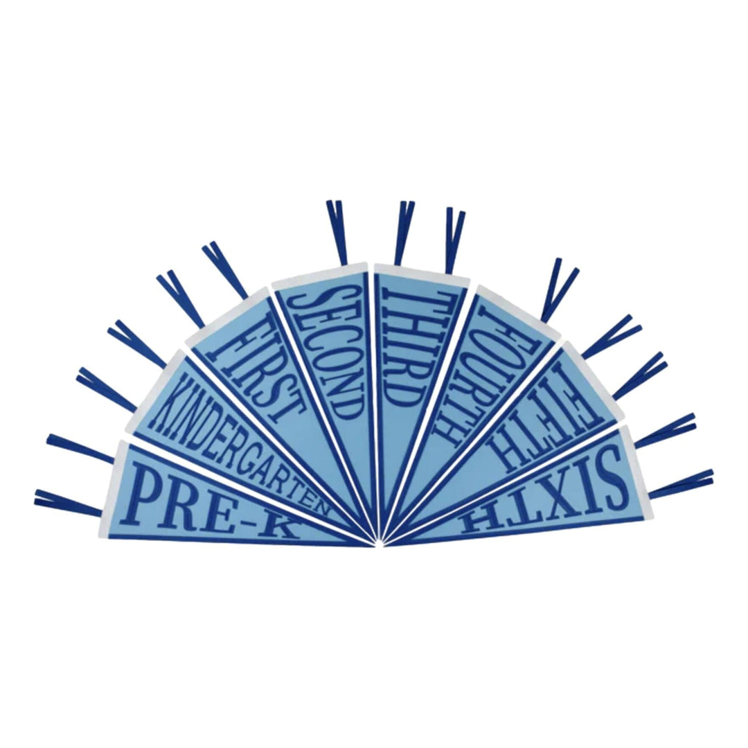 Picture Perfect Pennants - Brookline Blue with Rockefeller Royal Photo Prop Beaufort Bonnet 