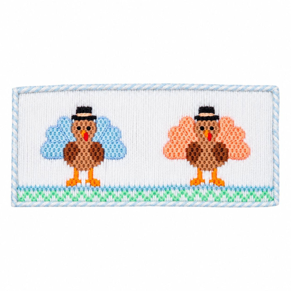 Pilgrim Turkey Smocked Knit Pant Set Boy Set Petit Bebe 