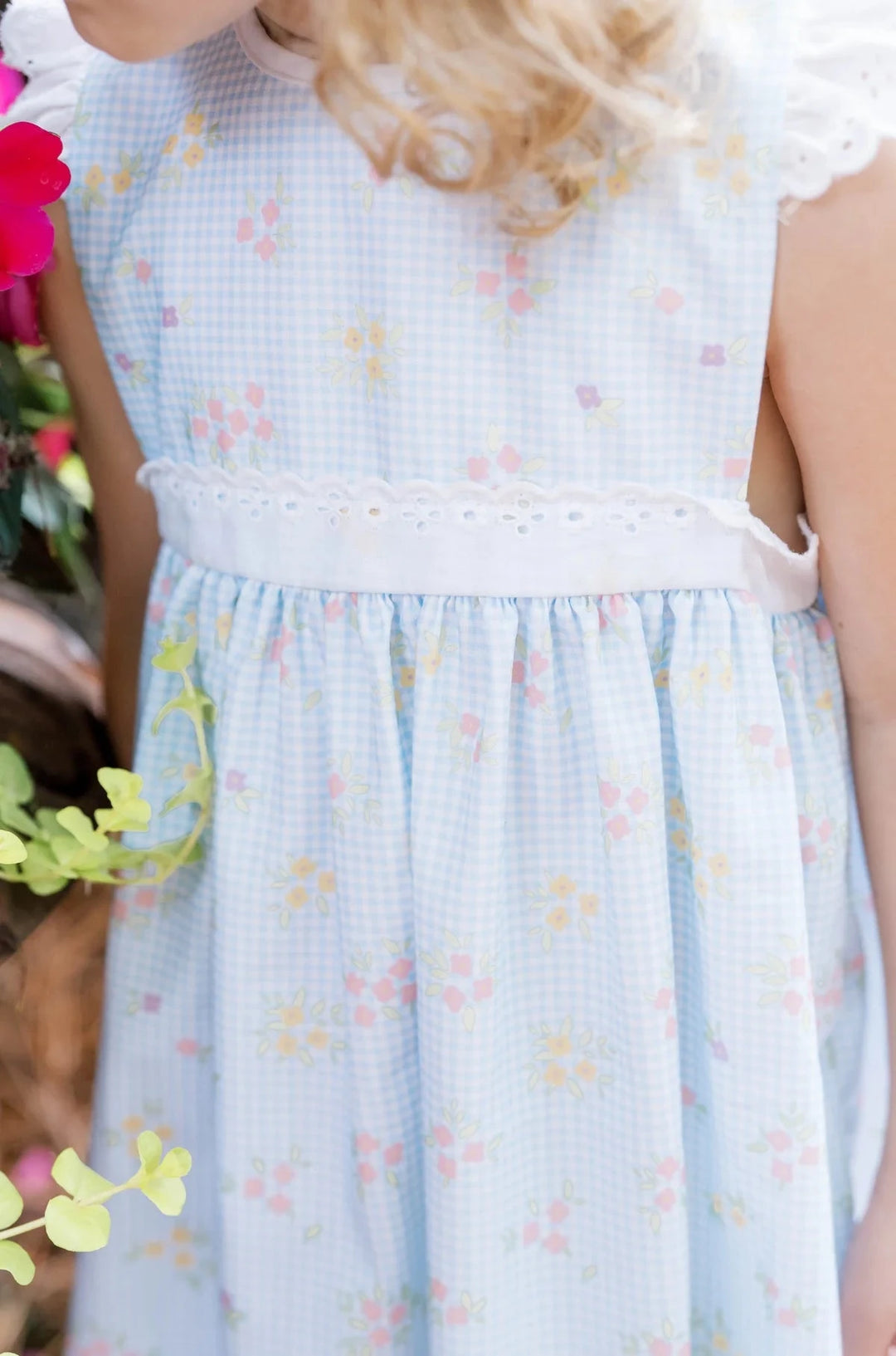 Pinafore Dress - Spring Time Blooms Girl Dress Lullaby Set 