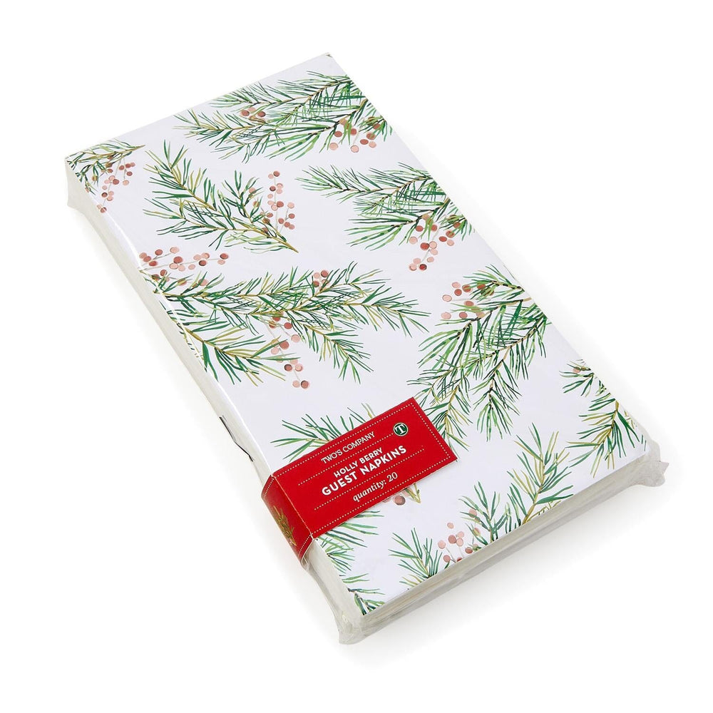 Pine Berry Guest Towels Dinner Napkins Two's Company 
