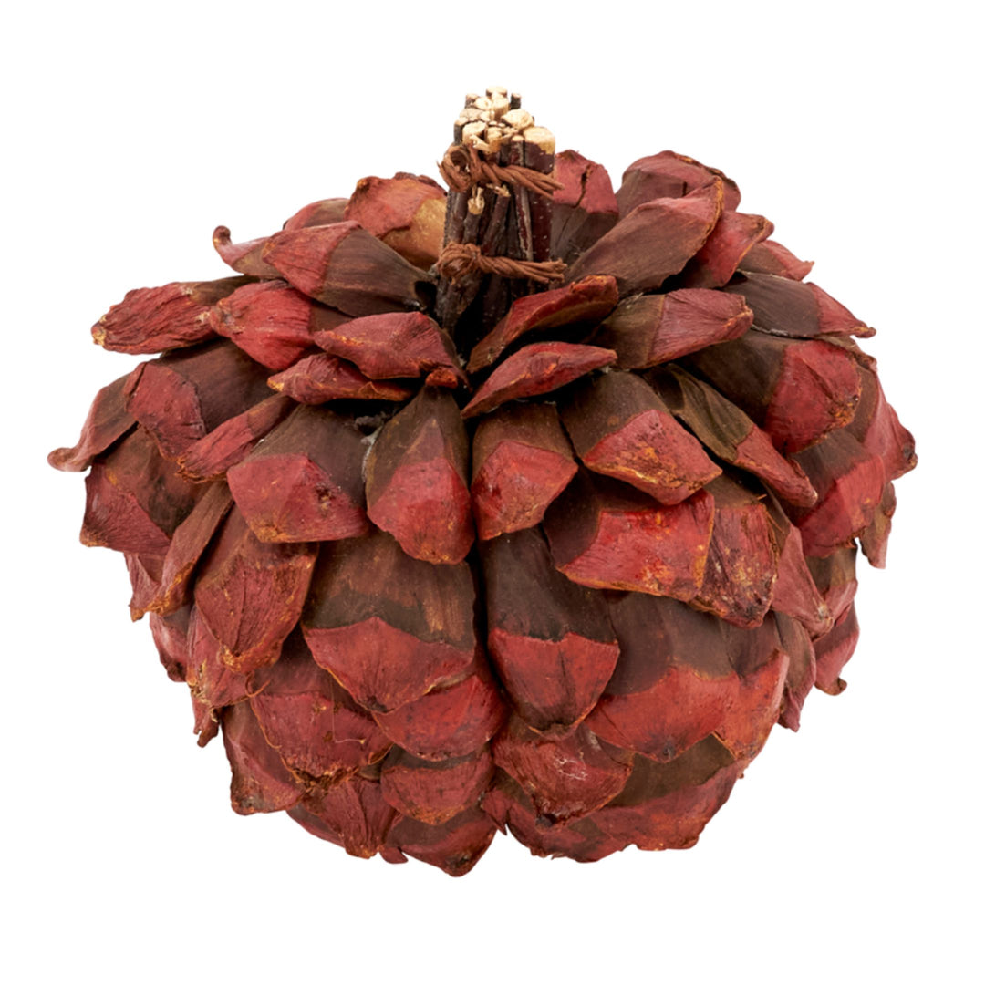 Pinecone Pumpkins Fall Decor Saro 7" 