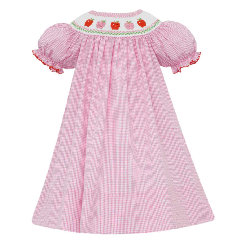 pink smocked bishop dress Cross Smocked Pink Pique Bishop Dress by Southern Sunshine - Girls Dresses