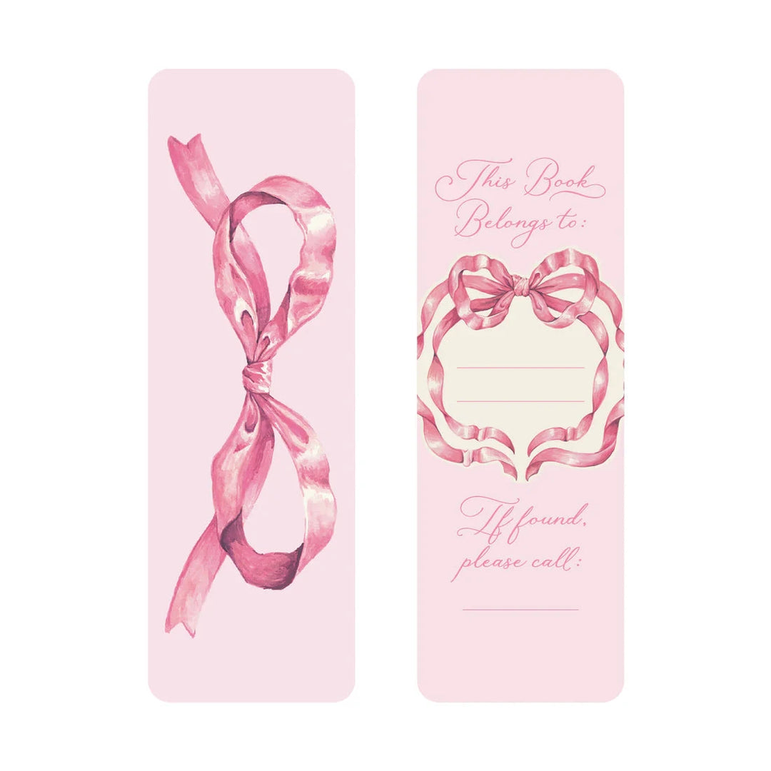 Pink Bow Bookmarks - Set of 3 Bookmark Hester and Cook 