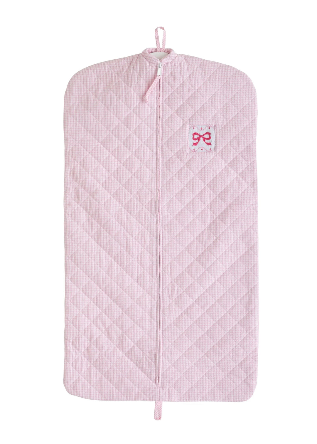 Pink Bow Smocked Quilted Luggage Tote Little English Garment Bag 