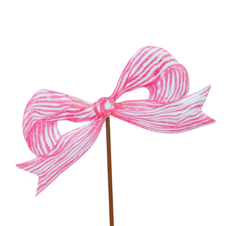 Pink Bow Stake Door Hanger Round Top Collection 