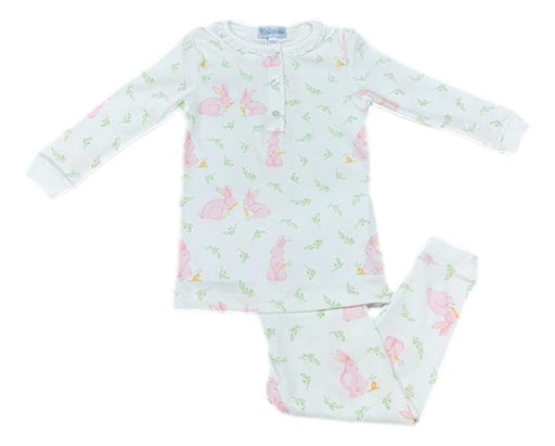 Pink Bunny Print Pajama Girl Pajamas Nella Pima 