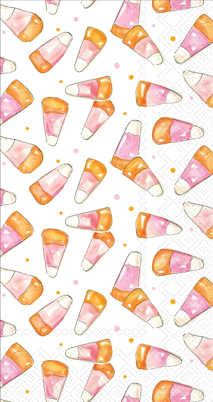Pink Candy Corn Guest Towel Guest Towels Boston International 