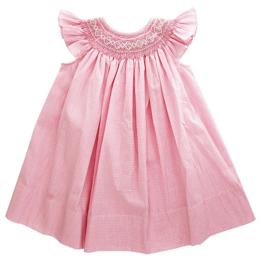 Pink Check Geometric Bishop Dress Girl Dress Bailey Boys 