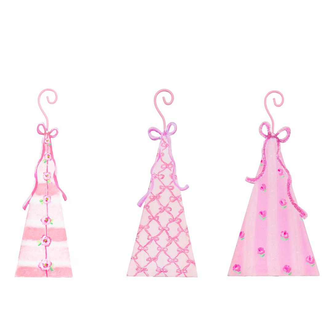 Pink Fanciful Tree Ornaments Christmas Ornament Round Top Collection 