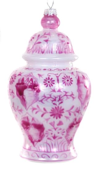 Pink Ginger Jar Ornament Christmas Ornament Cody Foster Nature 