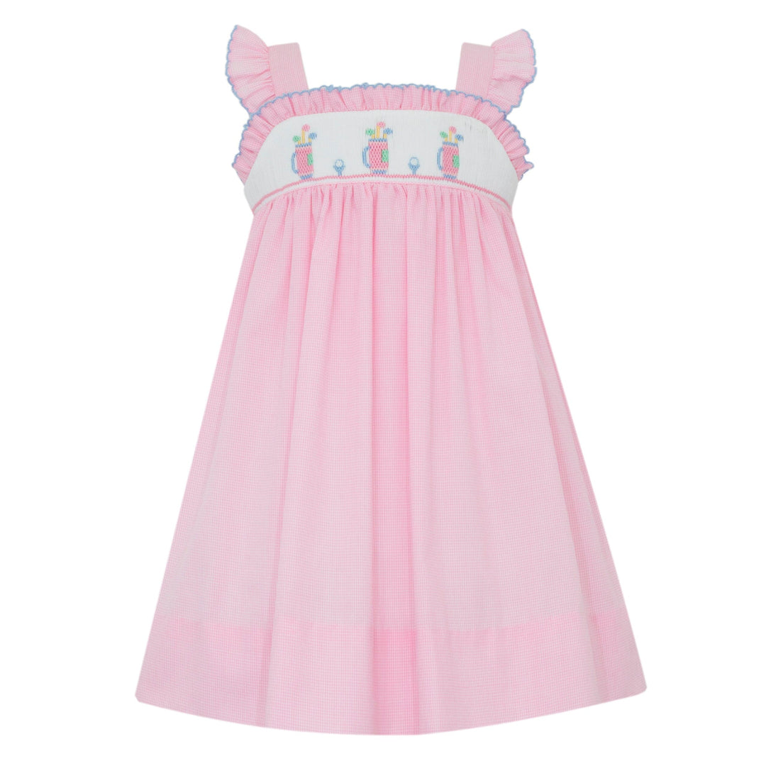 Pink Golf Sundress Girl Dress Petit Bebe 