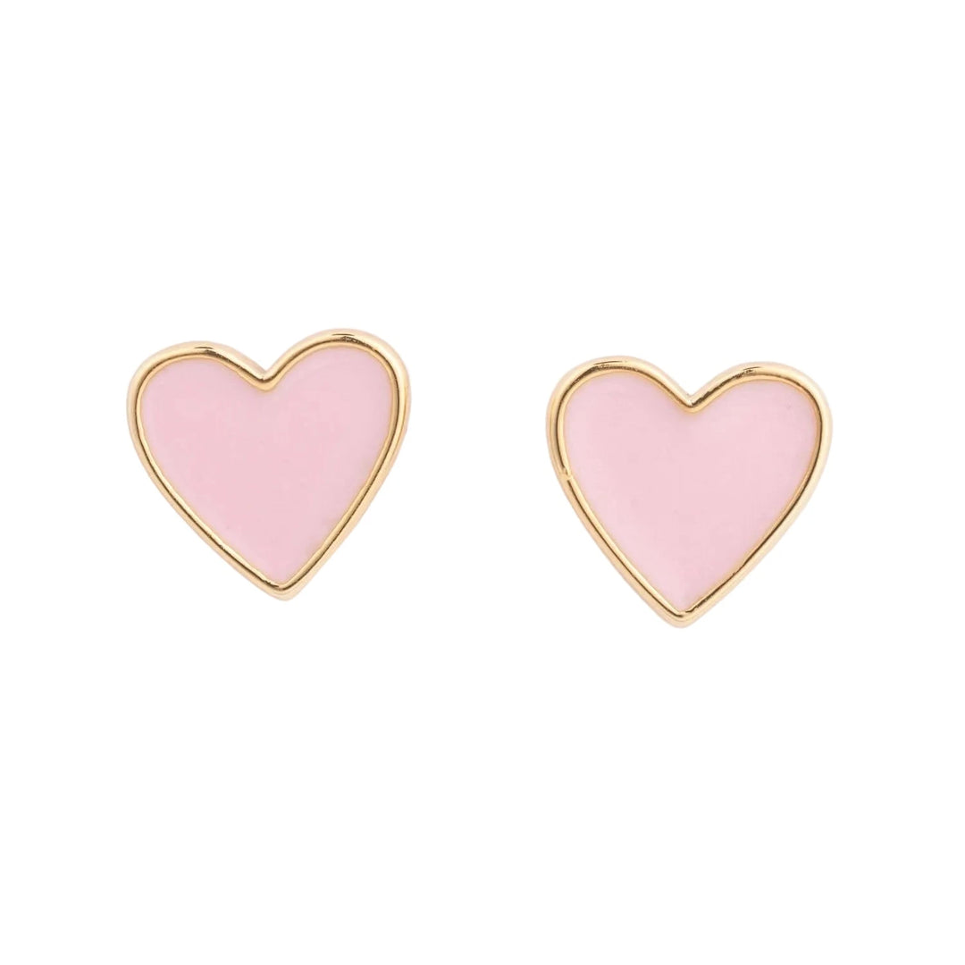 Pink Heart Earrings Girl Earrings Michelle McDowell 