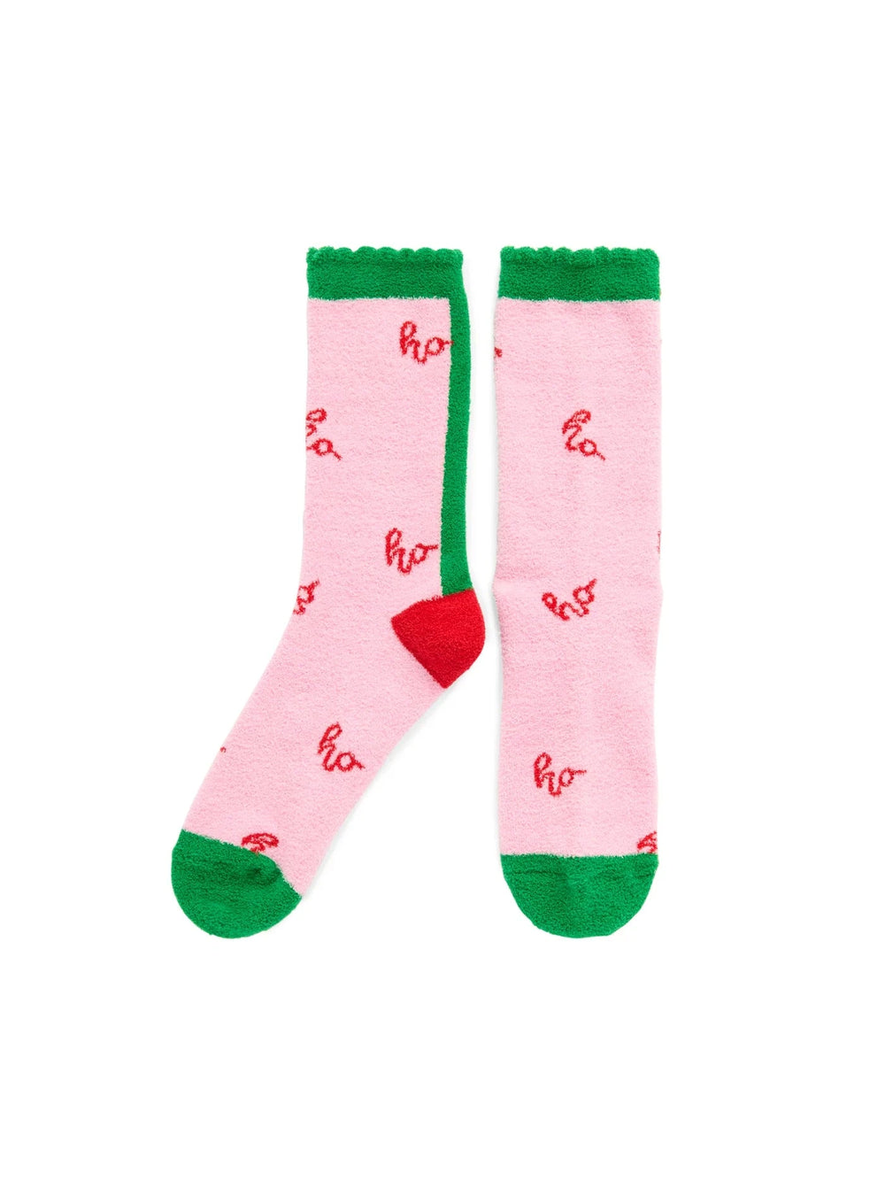 Pink Ho Ho Ho Socks Socks Shiraleah 