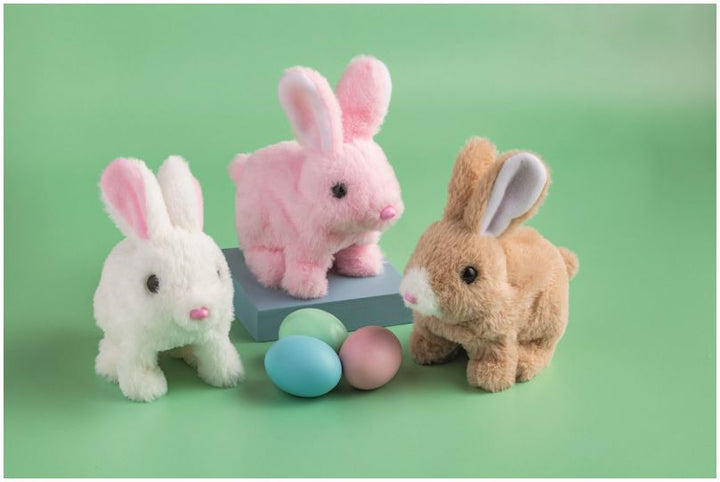 Pink Hoppin' Bunny Plush Toy MudPie 