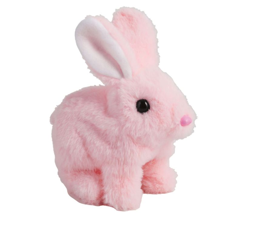 Pink Hoppin' Bunny Plush Toy MudPie 
