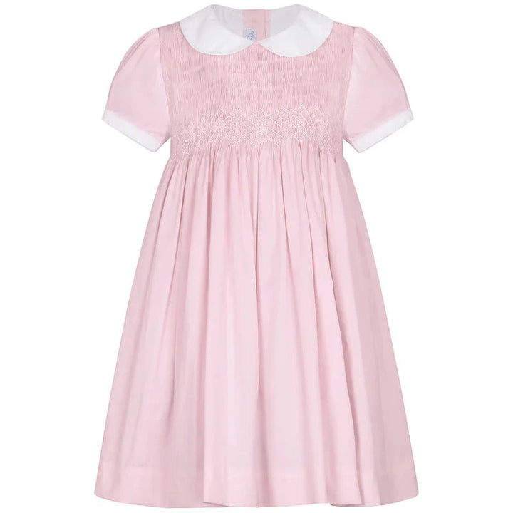 Pink Nella Smocked Dress Girl Dress Nella Pima 