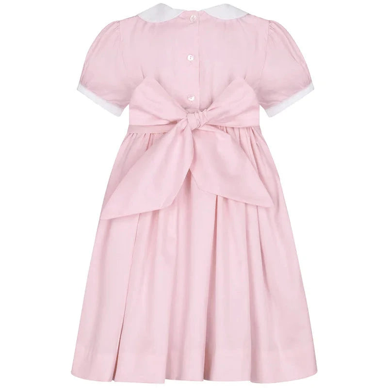 Pink Nella Smocked Dress Girl Dress Nella Pima 