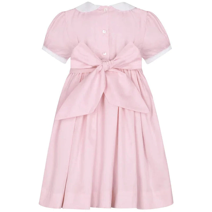 Pink Nella Smocked Dress Girl Dress Nella Pima 
