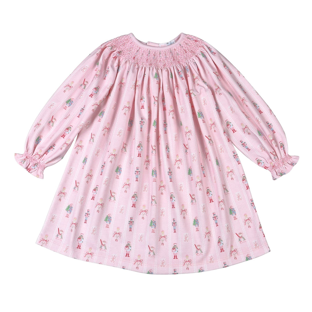Pink Nutcracker Bishop Dress Girl Dress Baby Loren 