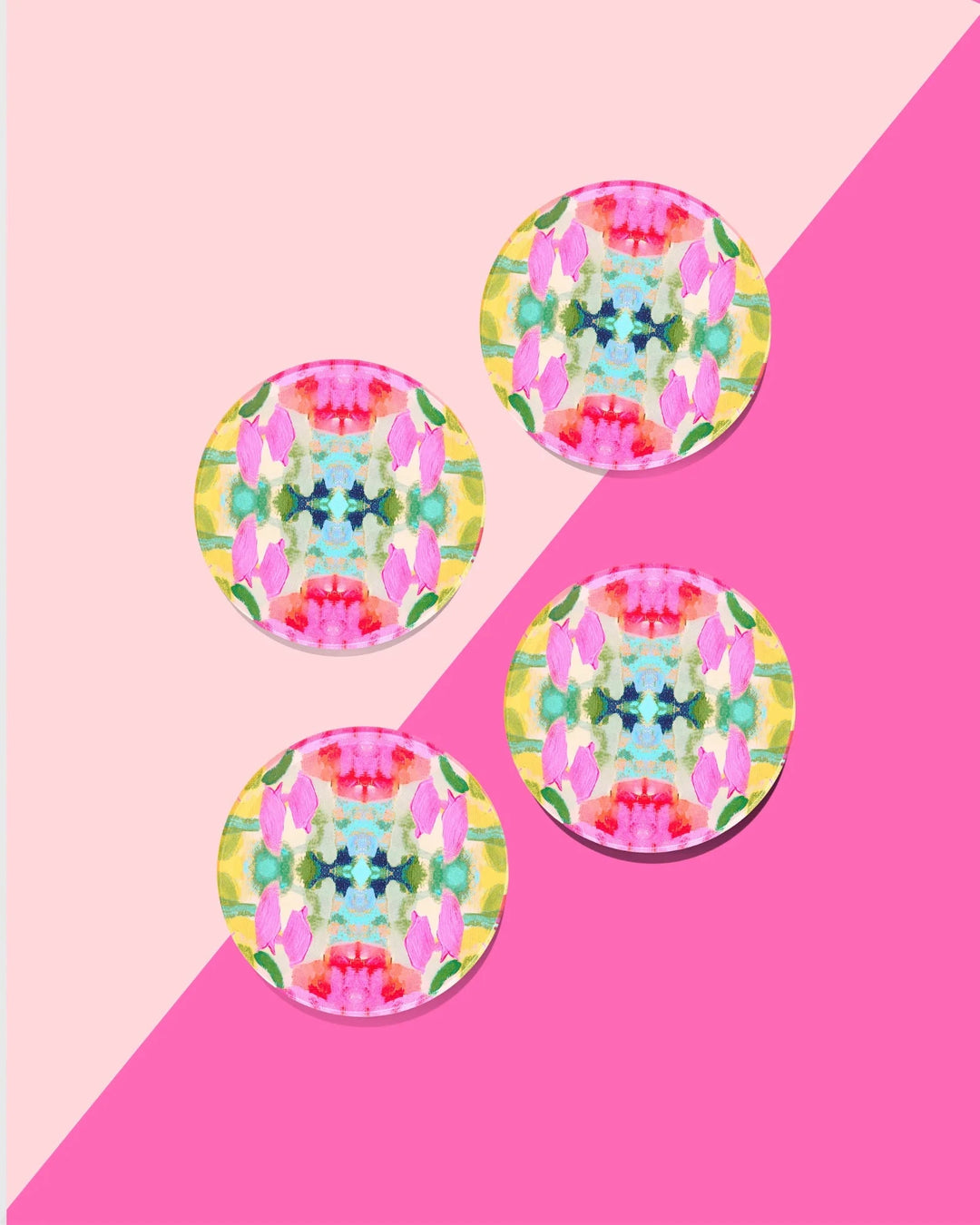 Pink Paradise - Boxed Set of 4 Coasters Coasters Tart By Taylor 