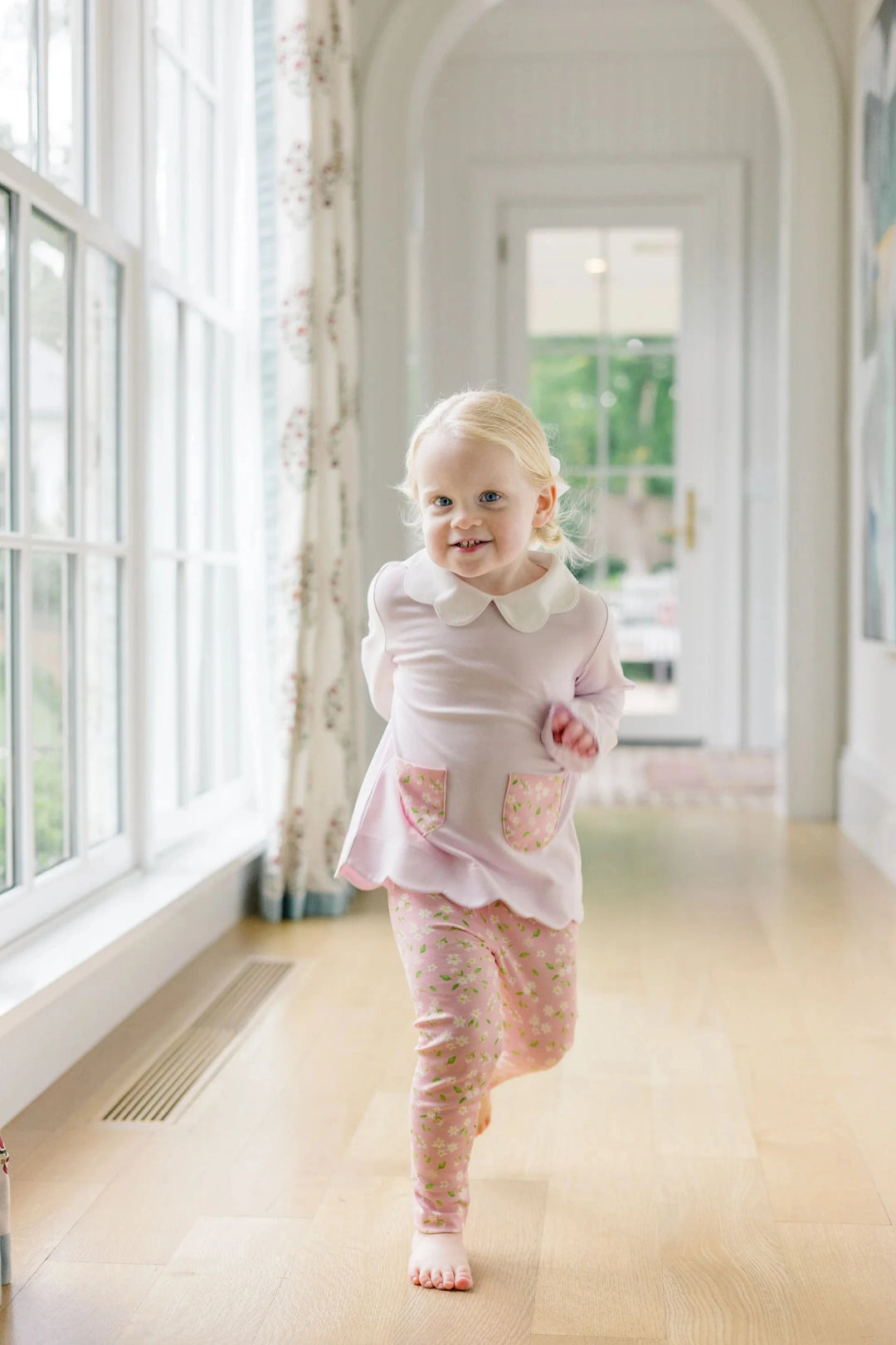 Pink Petal Tunic Set Girl Set Proper Peony 