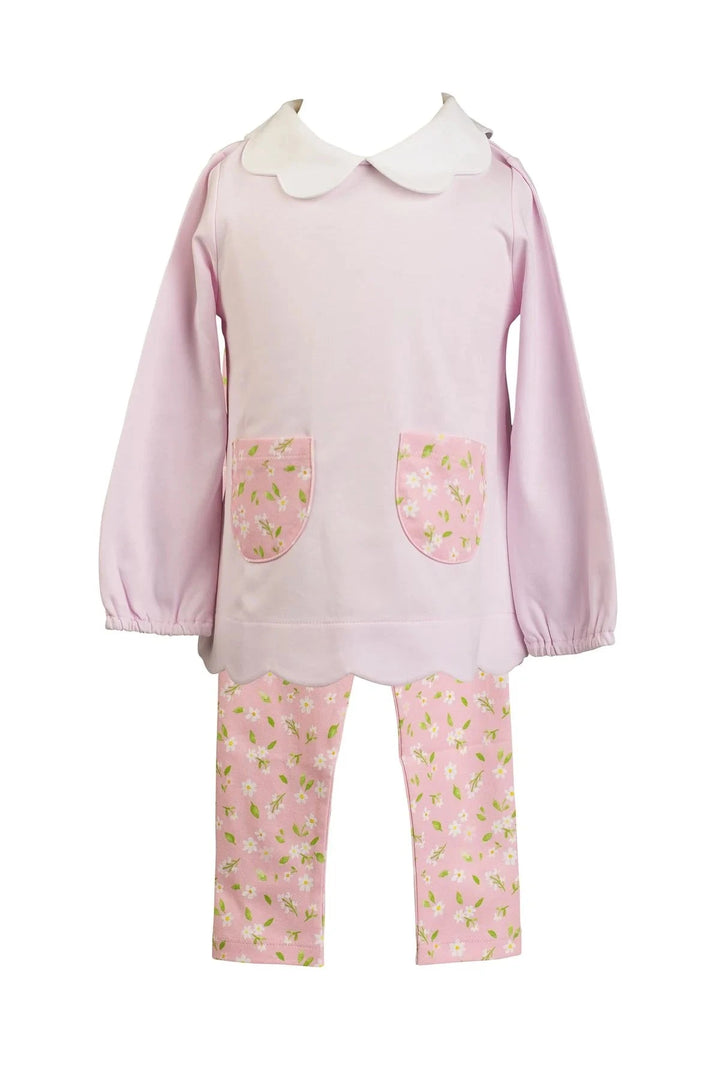 Pink Petal Tunic Set Girl Set Proper Peony 