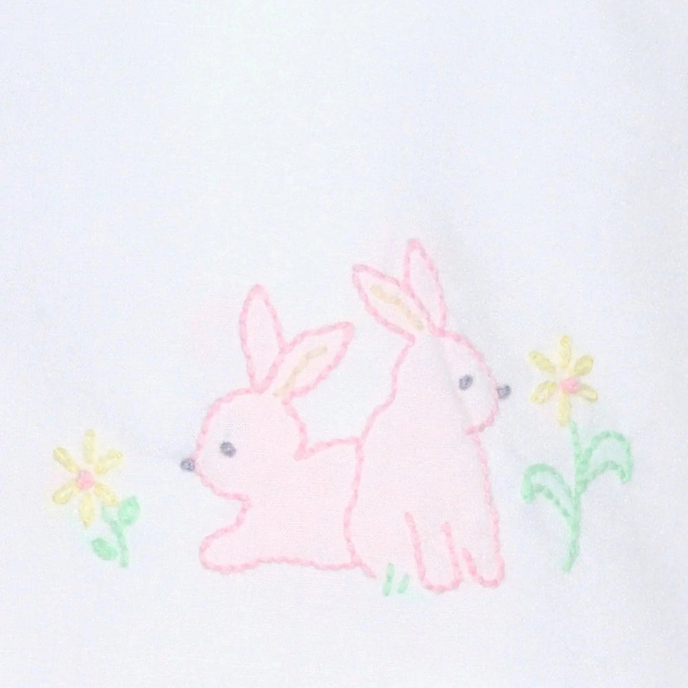 Pink Peyton Diaper Set with Shadow Embroidery Bunnies Girl Bloomer Set Remember Nguyen - Baby Sen 