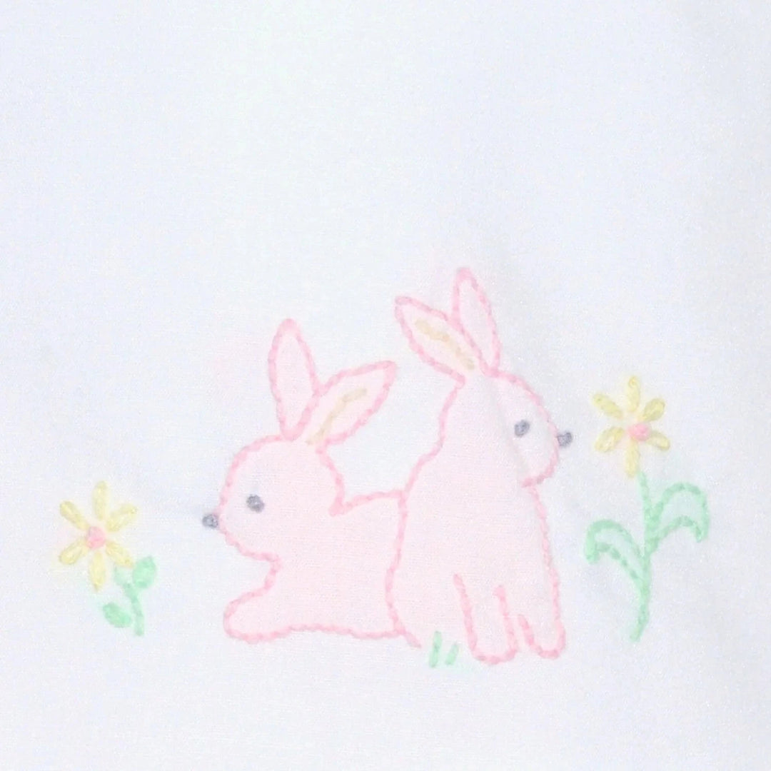 Pink Peyton Diaper Set with Shadow Embroidery Bunnies Girl Bloomer Set Remember Nguyen - Baby Sen 