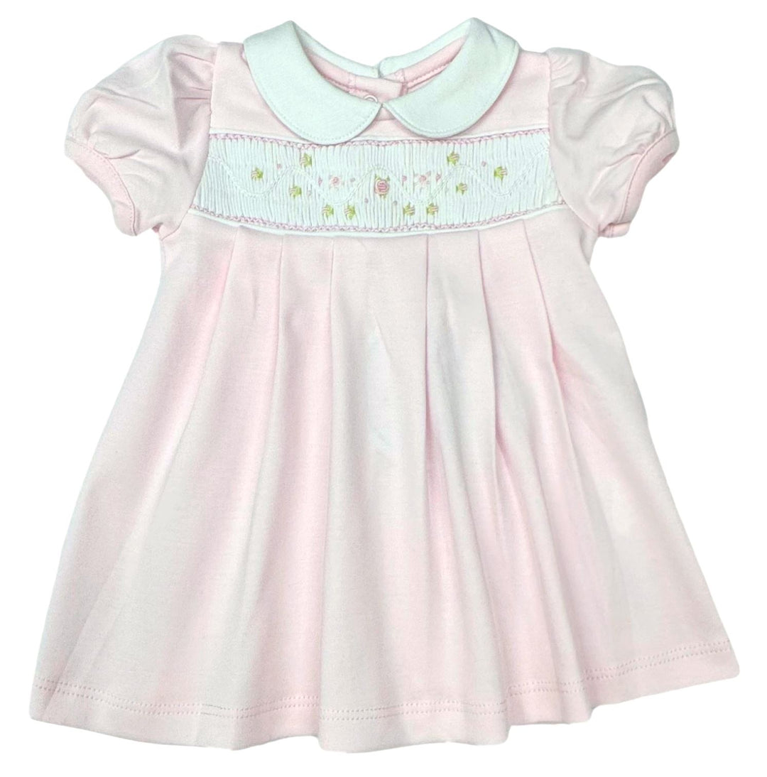 Pink Rose Smocked Dress Girl Dress Lyda Baby 