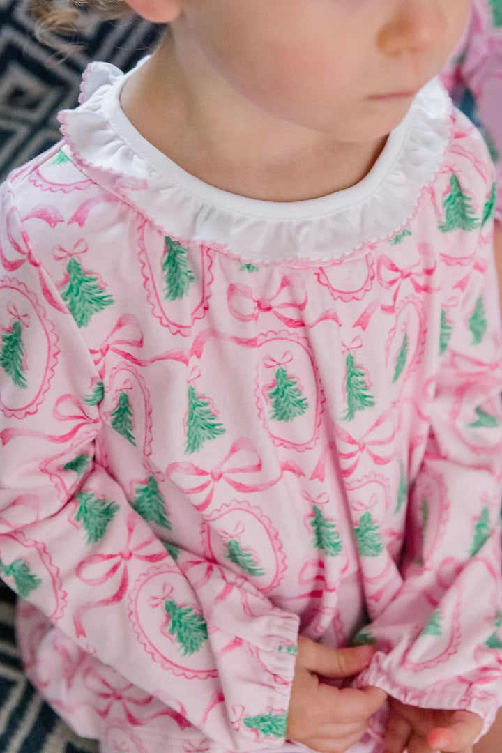 Pink Tannenbaum Bloomer Set Girl Bloomer Set Proper Peony 