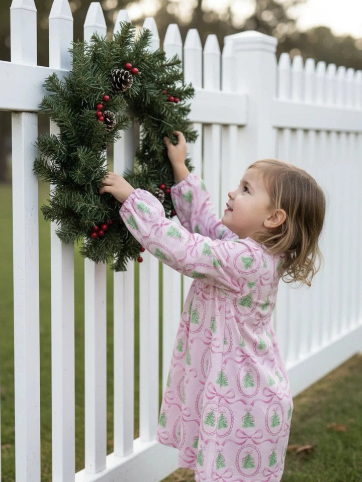 Pink Tannenbaum Dress Girl Dress Proper Peony 