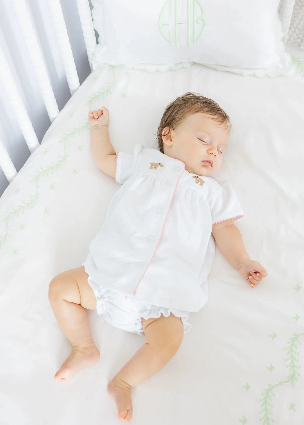 Pinpoint Layette Knit Set - Girl Lab Girl Set Little English 