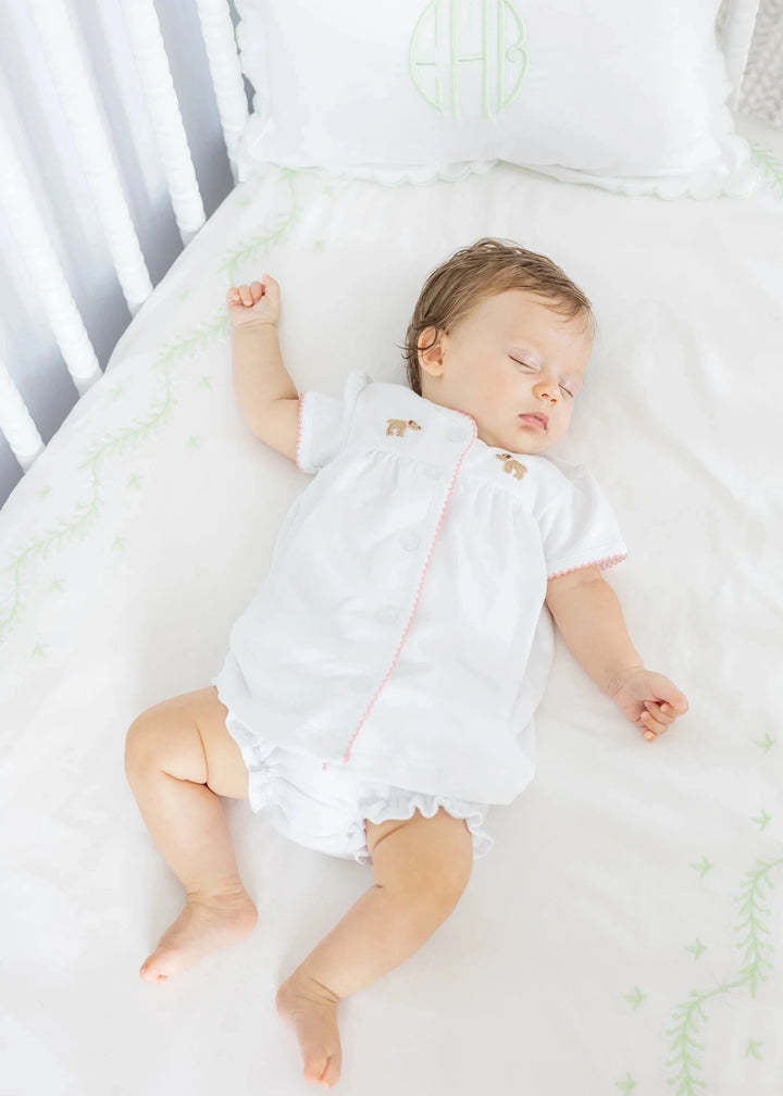 Pinpoint Layette Knit Set - Girl Lab Girl Set Little English 