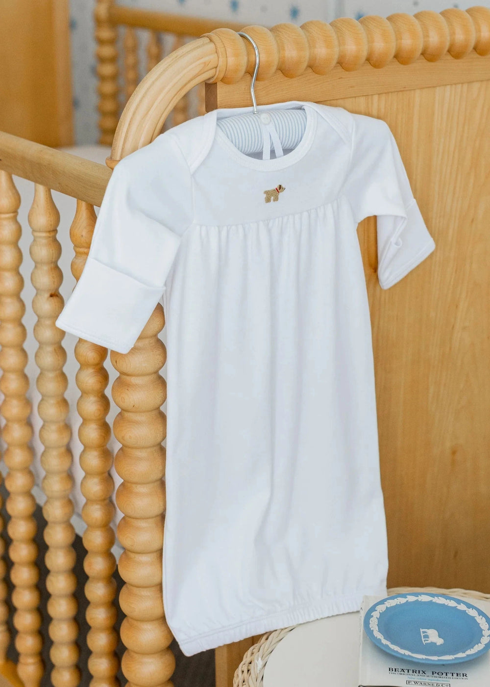 Pinpoint Newborn Gown - Boy Lab Girl Converter Gown Little English 