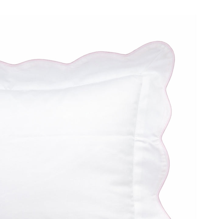 Piped Scalloped Trim Baby Pillow Sham Pillowcase Duc Star 